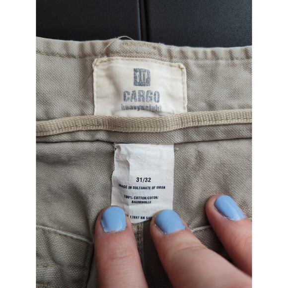 Vintage Gap 90s Y2K Cargo Pants heavy cotton skater size 31/32 - Picture 3 of 11